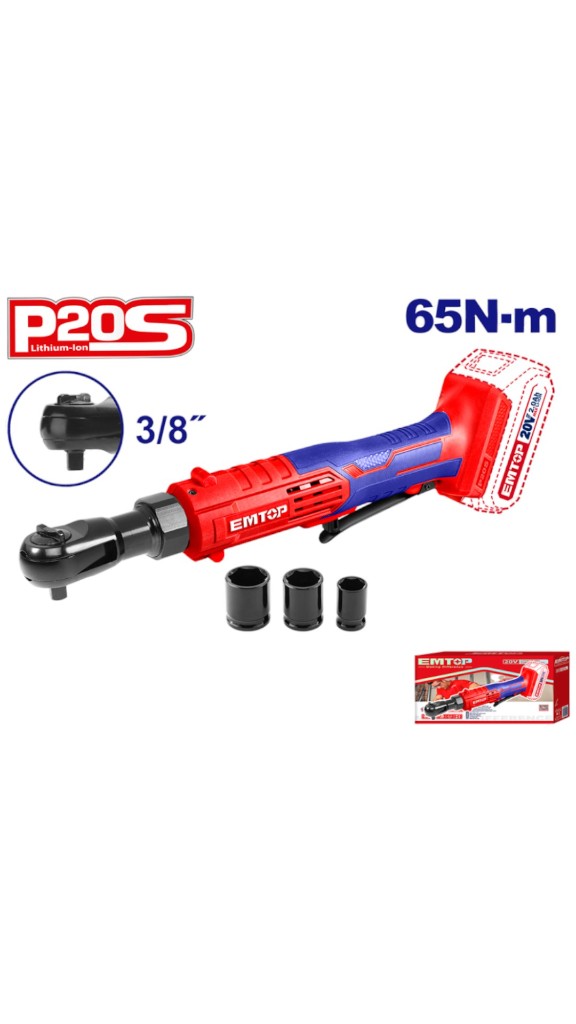 LLAVE CARRACA IMPACTO BATERÍA EMTOP