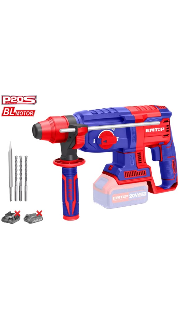 TALADRO MARTILLO BATERÍA EMTOP 2J