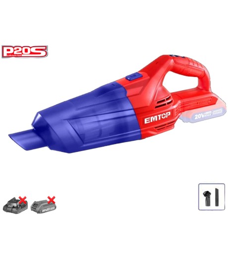 ASPIRADORA PORTÁTIL A BATERÍA EMTOP