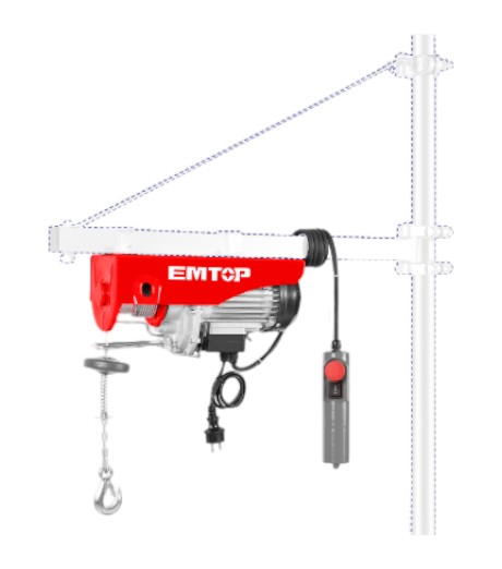POLIPASTO WINCHE EMTOP 800W