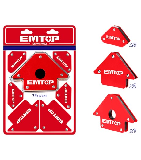JUEGO DE 7 ESCUADRAS MAGNÉTICAS SOLDADURA