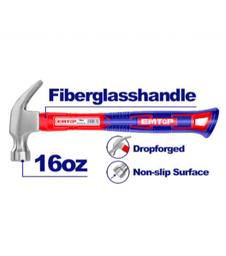 MARTILLO CARPINTERÍA 450G EMTOP