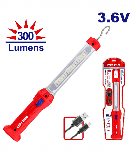 LÁMPARA DE TRABAJO LED 300 LUMENES EMTOP