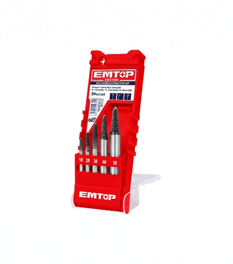 SET 5 EXTRACTORES DE TORNILLOS EMTOP