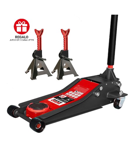 GATO HIDRÁULICO FARGO TOOLS 2.5TN + CABALLETES