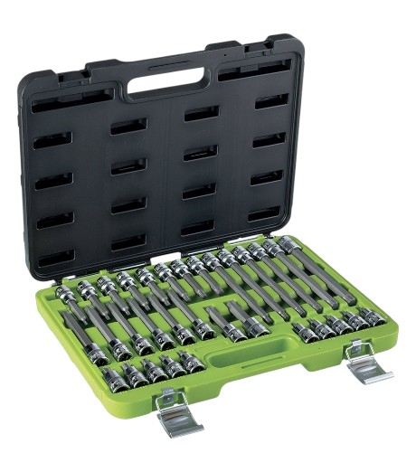 JUEGO 32 VASOS PUNTA TORX 1/2