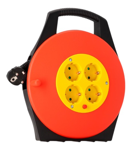 ENROLLADOR DE CABLE 3X1.5mm VOLTEN 10 MTS