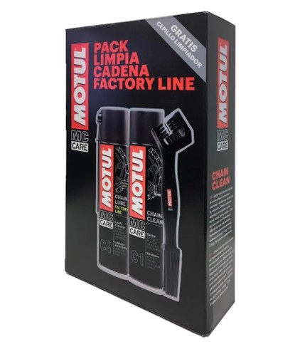 MOTUL PACK LIMPIA CADENA FACTORY LINE C1+C4