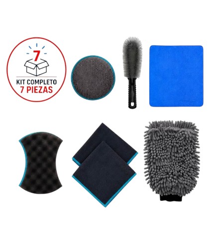 KIT DE LIMPIEZA 7 PCS CON CAJA